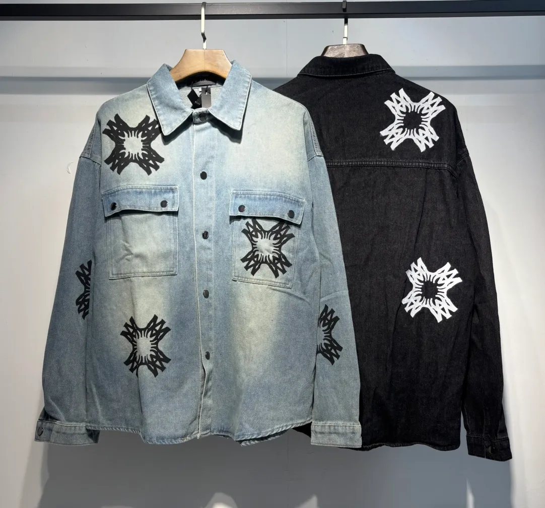 8886 p220 new AMIRI denim shirt M. L. XL