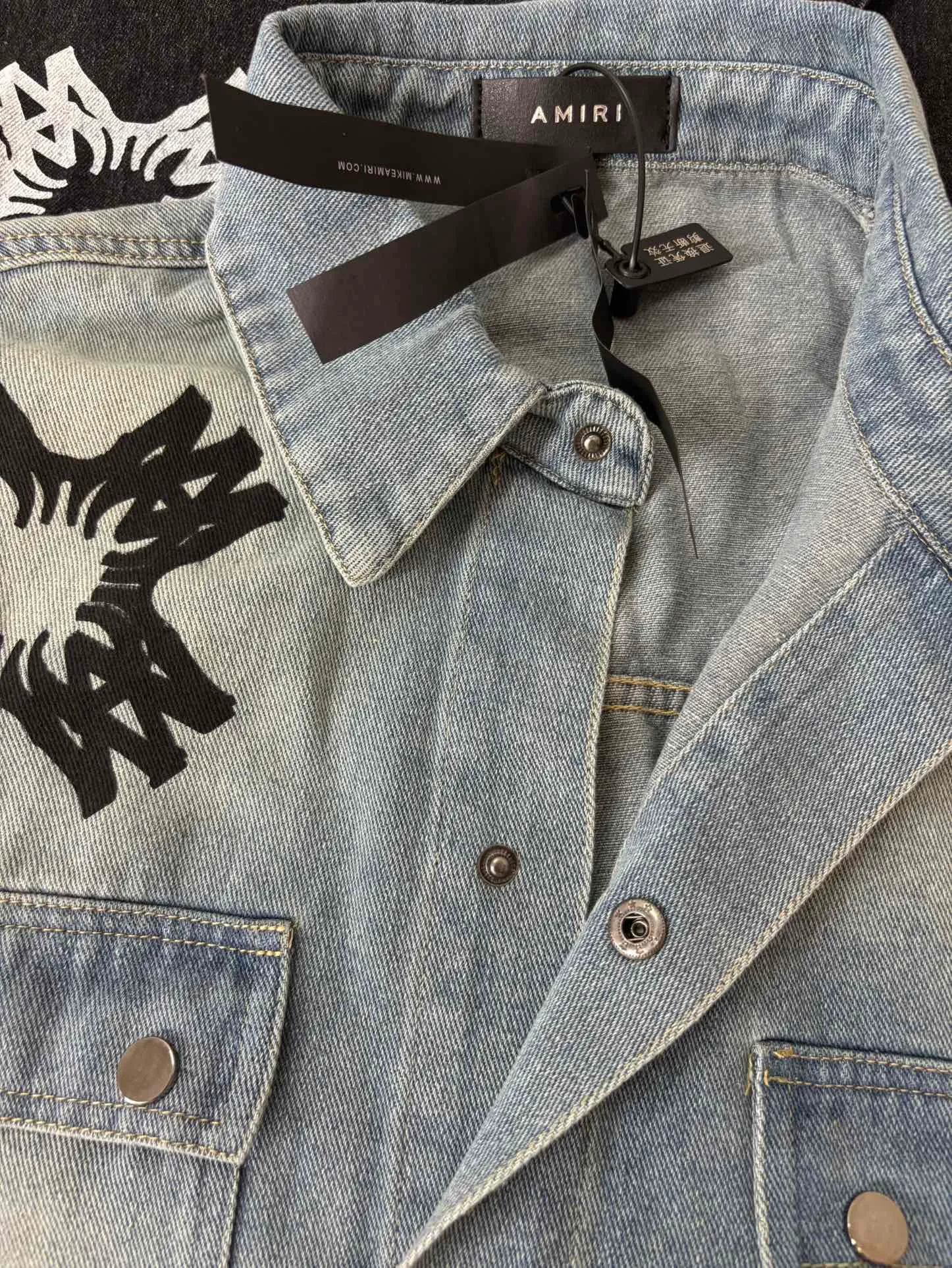 8886 p220 new AMIRI denim shirt M. L. XL