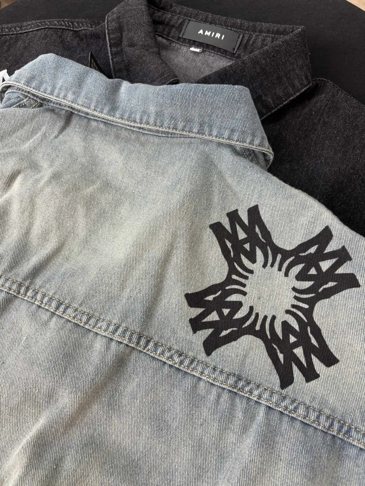 8886 p220 new AMIRI denim shirt M. L. XL
