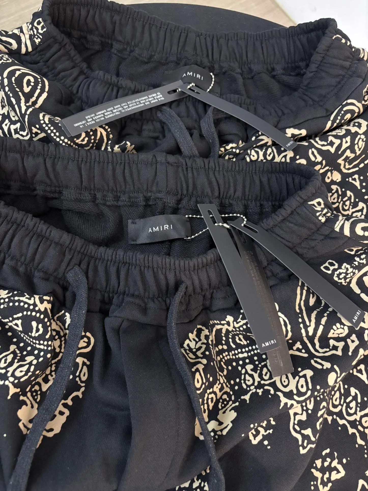 P166 High quality 360g terry cotton cashew flower AMIRI shorts S. M. L. Xl