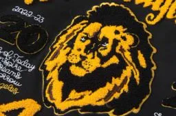 7183#P490AMIRI Lion towel embroidered LOGO, color: black, size: S M L XL