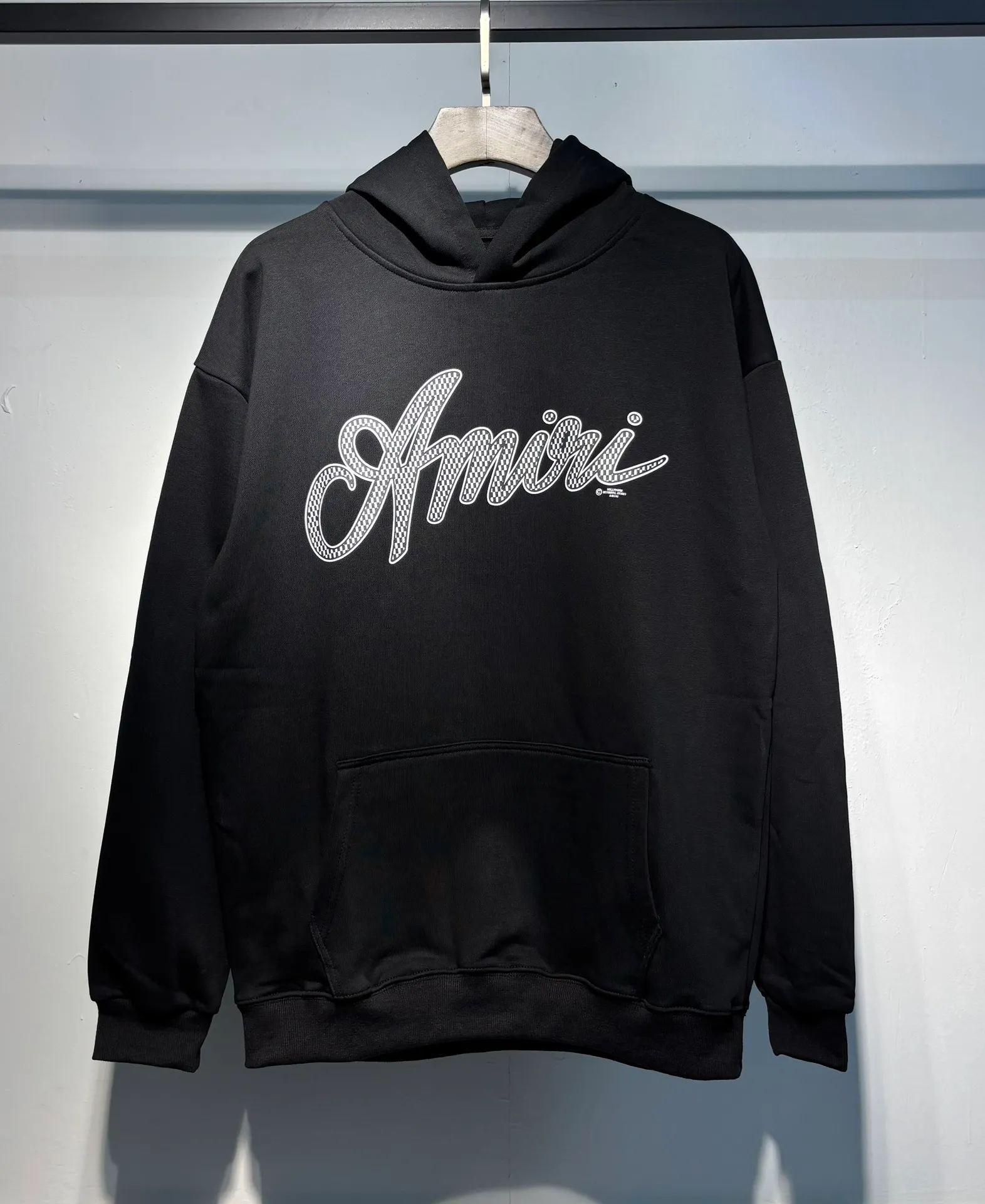 895 P220 autumn and winter new product AMIRI real shot sweatshirt black hanging shot S. M. L. XL