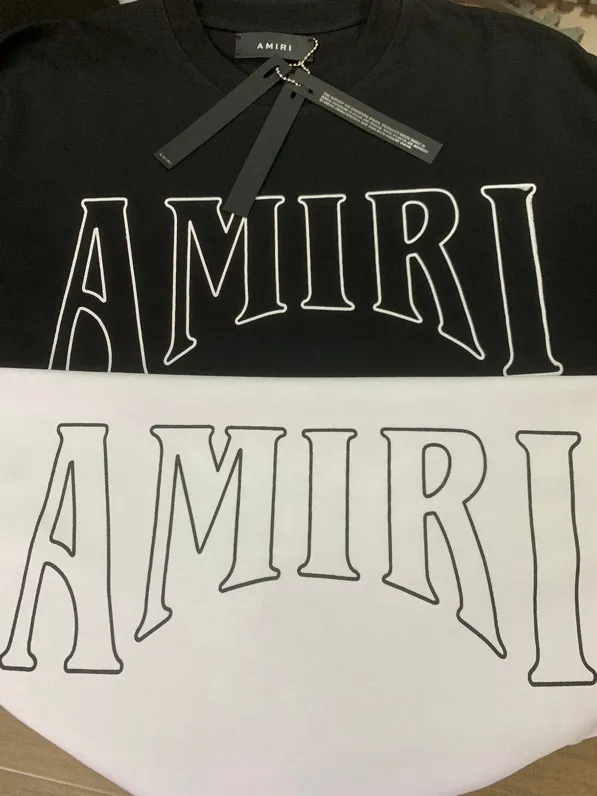 696 P120 AMIRI real shot black white hanging S. M. L. XL