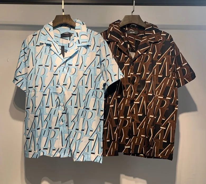 1089 P146 2025 new short-sleeved shirt AMIRI shirt S. M. L. XL