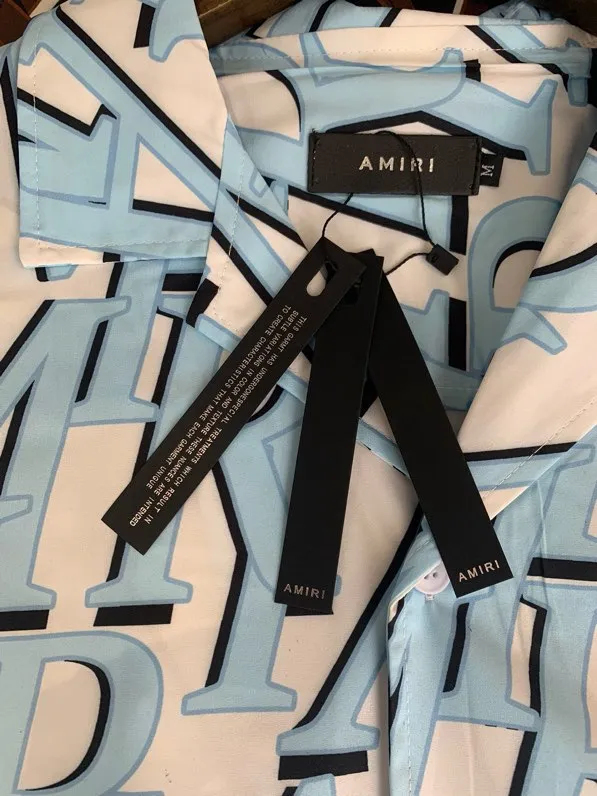 1089 P146 2025 new short-sleeved shirt AMIRI shirt S. M. L. XL