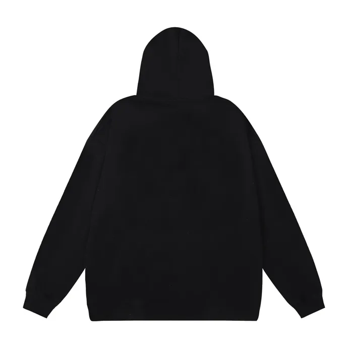 Style number: 882 P220 Fabric: 360g pure cotton terry sweatshirt AMIRI 2025 autumn and winter new logo hooded terry sweatshirt high street unisex loose classic letter jacket Color: black Size: S M L XL