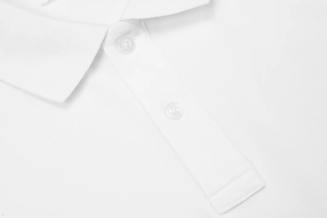 🅿️190 ami 2025 new love embroidered logo couple style casual polo shirt ·Customized pique cotton fabric ·Imported Tajima machine embroidery technology ·Collar label, hangtag, main mark and three labels complete Color: White Size: M-XXXL