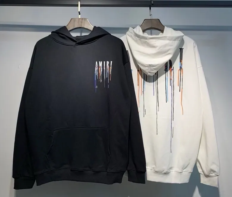 869 model P230 AMIRI real shot, sweatshirt white, black hanging shot S. M. L. XL
