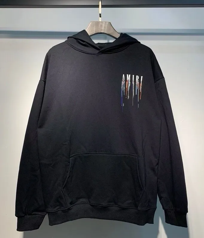 869 model P230 AMIRI real shot, sweatshirt white, black hanging shot S. M. L. XL