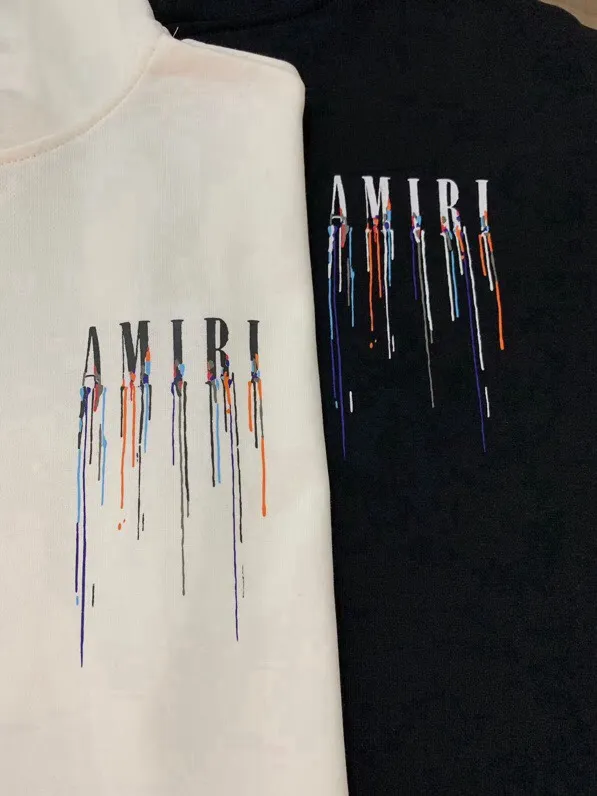 869 model P230 AMIRI real shot, sweatshirt white, black hanging shot S. M. L. XL