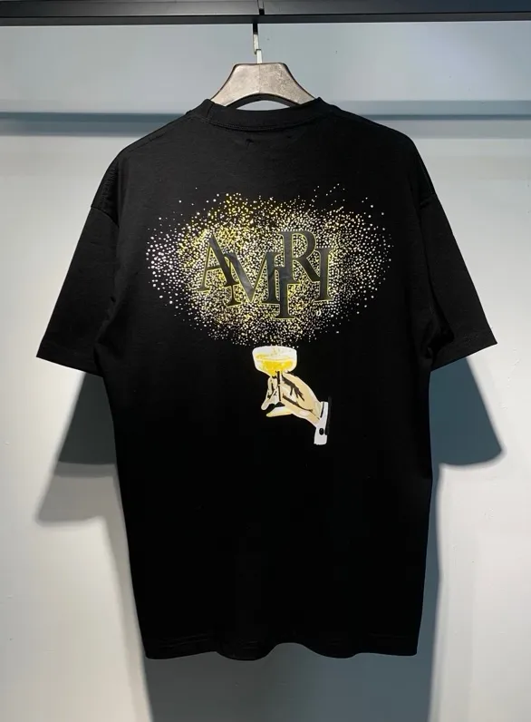 684 model P120 AMIRI real shot black white hanging shot S. M. L. XL