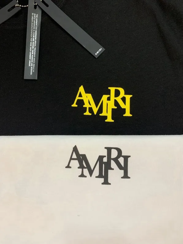 684 model P120 AMIRI real shot black white hanging shot S. M. L. XL