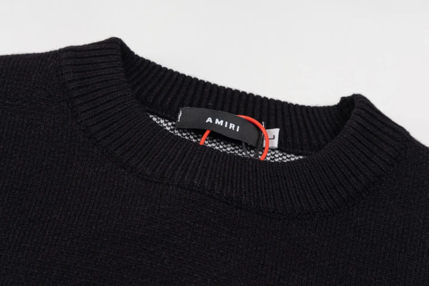 P290 Top version AMIRI/AMIRI classic letter jacquard Logo knitted casual crew neck sweater, same style for men and women, couple style - Color/Color: green dark blue black - Size/Size: S——XXL