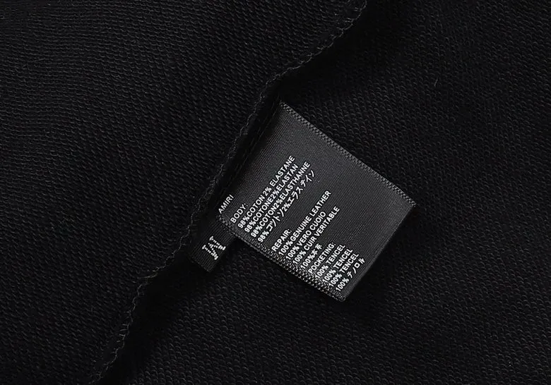 Style number: 875 P220 Fabric: 360g pure cotton terry sweatshirt AMIRI 2025 autumn and winter new logo hooded terry sweatshirt high street unisex loose classic letter jacket Color: Black White Size: S M L XL