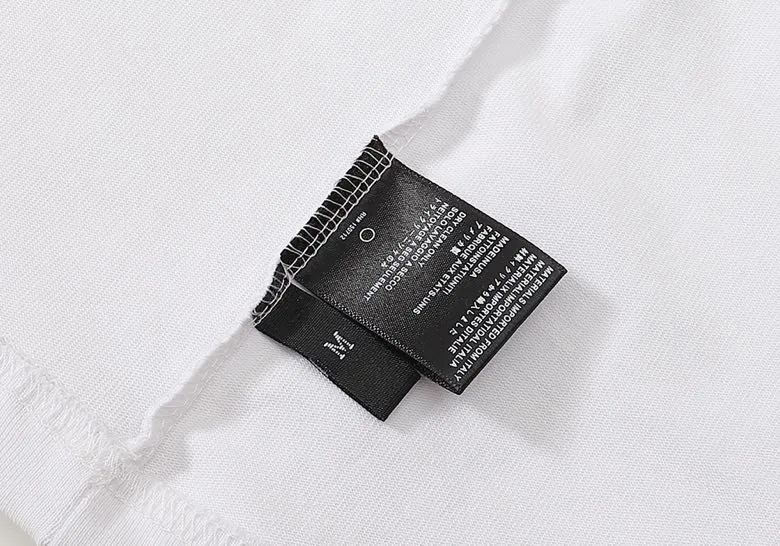 Style number: 679 P114 Fabric: 260 grams double yarn AMIRI 2025 spring and summer new logo round neck T-shirt high street men and women loose classic letter short sleeves Color: white black Size: S M L XL
