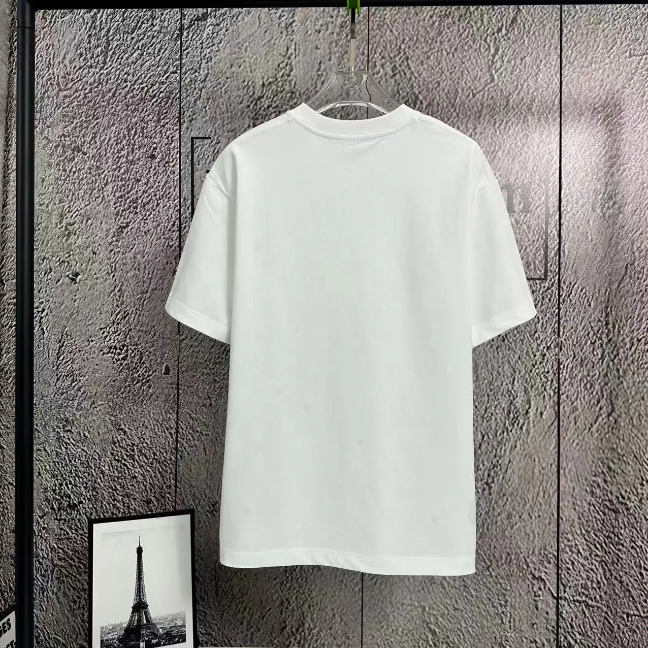 P150 𝙉𝙚𝙬⚜️Amy》 2026 spring and summer new short-sleeved T-shirt, heavyweight pure cotton, leather, ironing, drilling and gluing, personalized style. Color: white, red, black. Size: S M L XL XXL