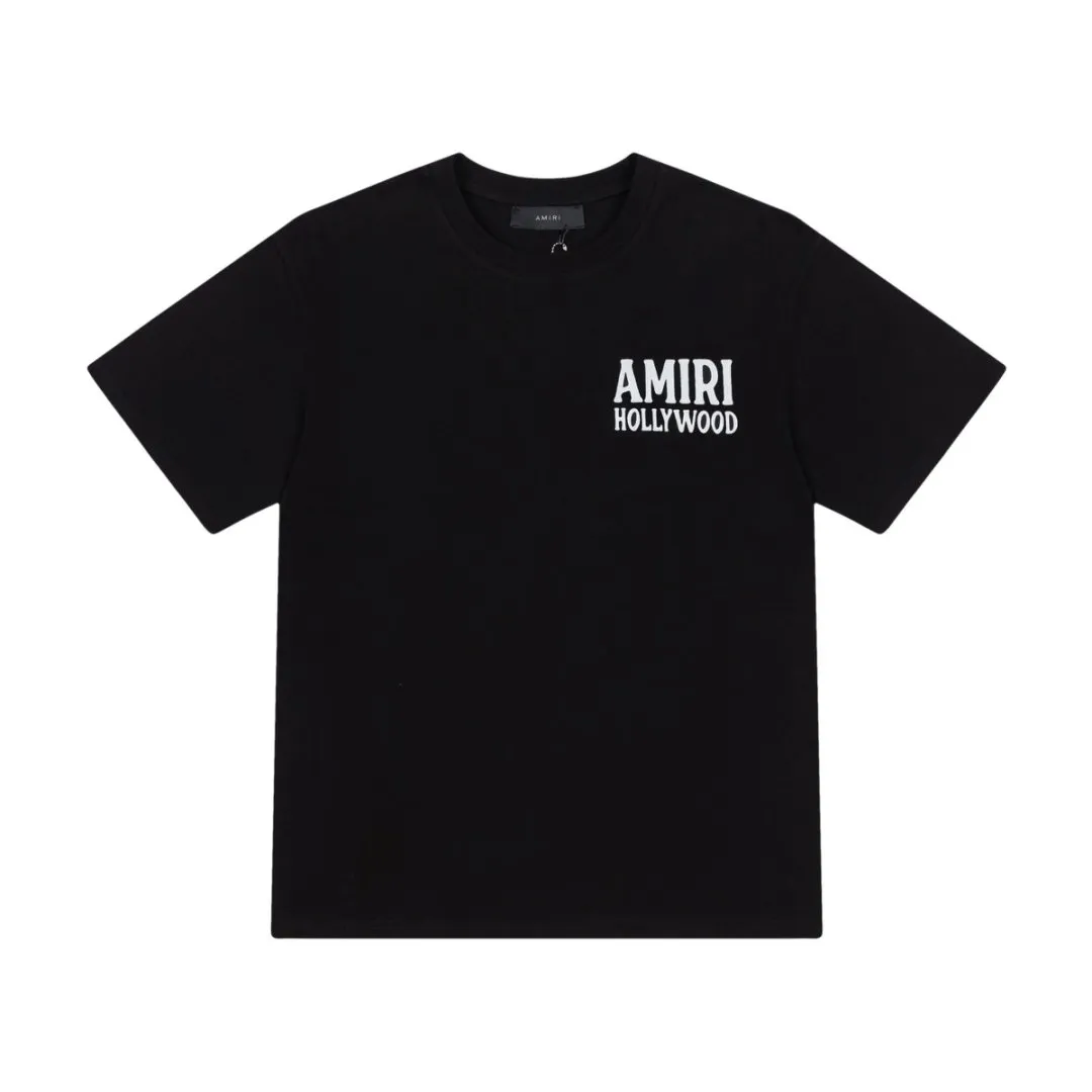 8039#P144amiri new werewolf cartoon loose version T-shirt, made of 300g heavy fabric, color: black, white, size: S M LXL