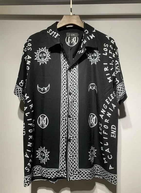 1011 new product P146AMIRI nylon beach short-sleeved shirt S. M. L. XL