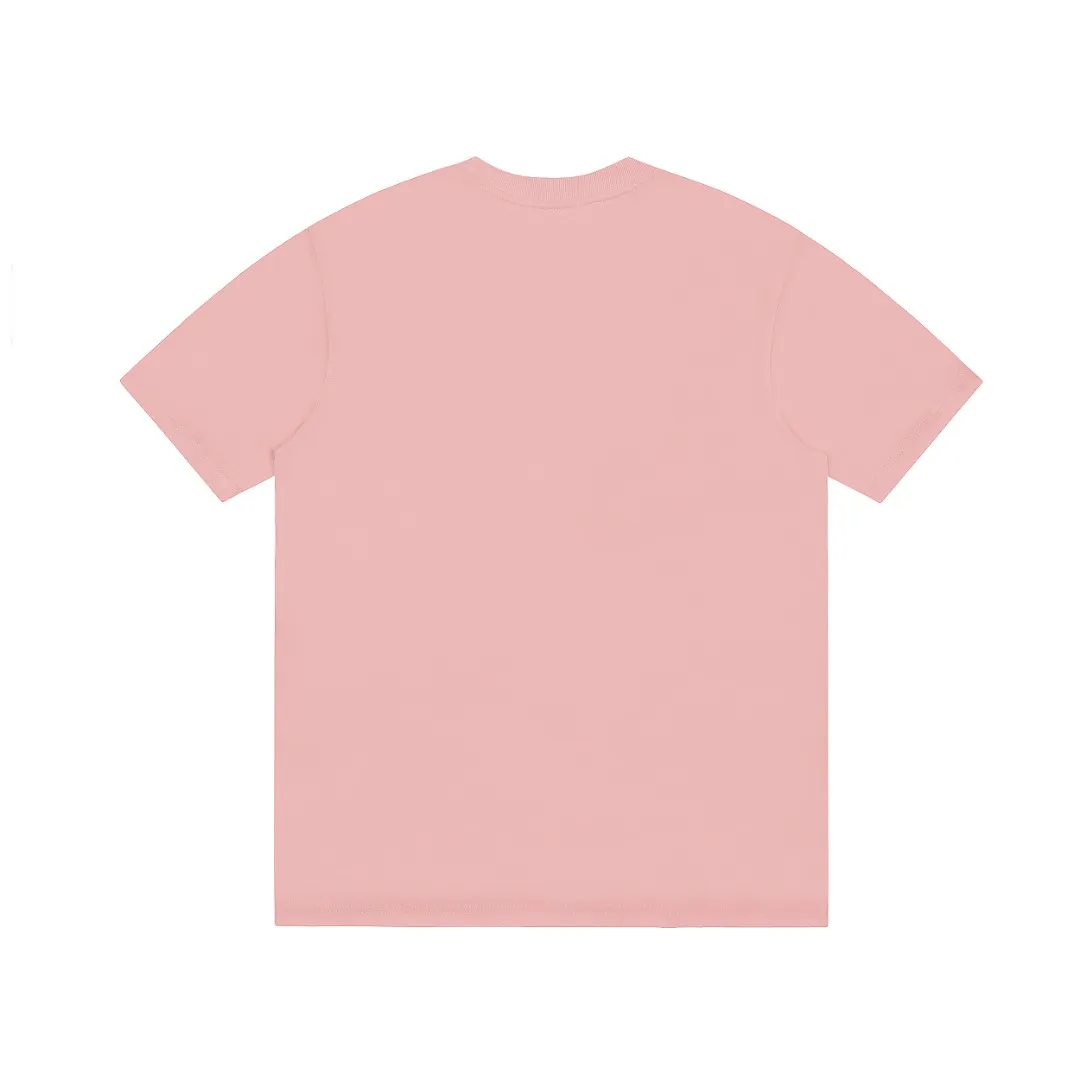 Ami Amy 2024ss Spring New Style Classic Metal Chapter Short Sleeves ✅Correct version of customized metal. There is no small embroidery mark on the reverse side. The maximum size can be worn up to 230 pounds. No pressure to export to Europe and the United States. Size S-XL Color: Black, White, Apricot, Navy Blue, Burgundy, Pink, Sky Blue, Mint Green