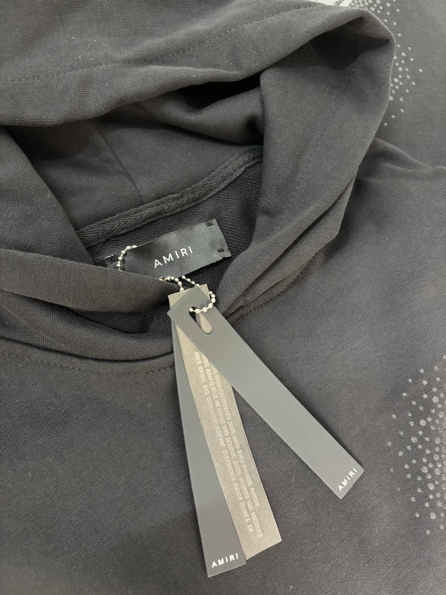 894 P230 autumn and winter new product AMIRI real shot sweatshirt black hanging shot S. M. L. XL