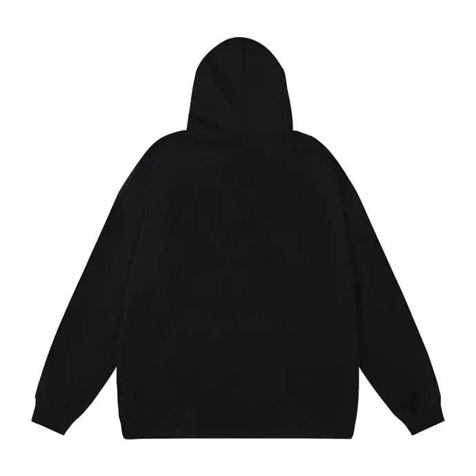 Style number: 884 P220 Fabric: 360g pure cotton terry sweatshirt AMIRI 2025 autumn and winter new logo hooded terry sweatshirt high street unisex loose classic letter jacket Color: black Size: S M L XL