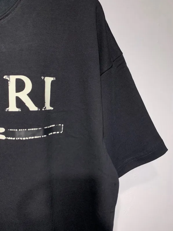 Model 654 P114 AMIRI real shot black hanging shot S. M. L. XL