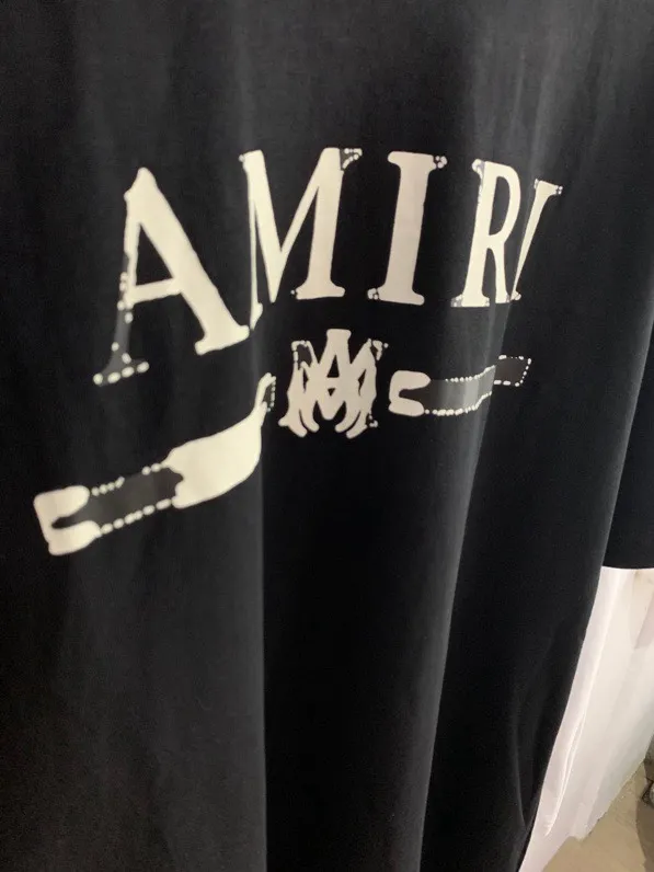 Model 654 P114 AMIRI real shot black hanging shot S. M. L. XL