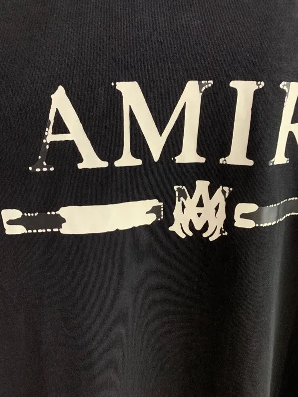 Model 654 P114 AMIRI real shot black hanging shot S. M. L. XL