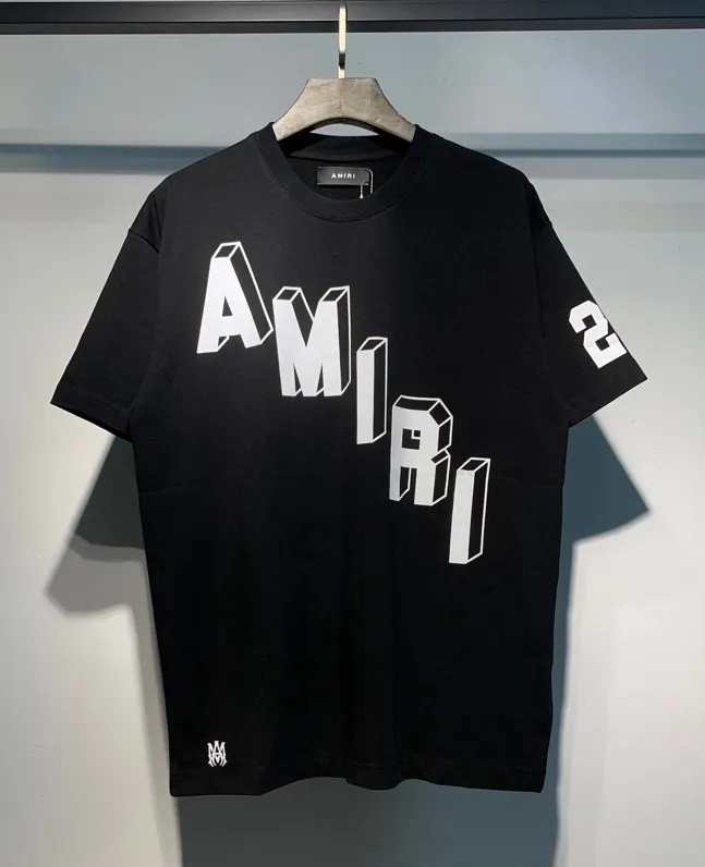 678 P120 AMIRI real shot black white blue hanging S. M. L. XL