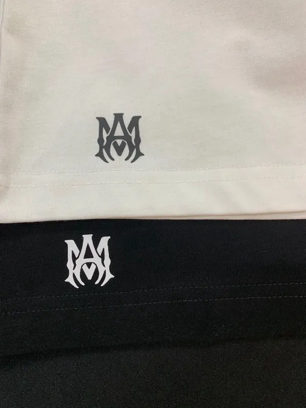 678 P120 AMIRI real shot black white blue hanging S. M. L. XL