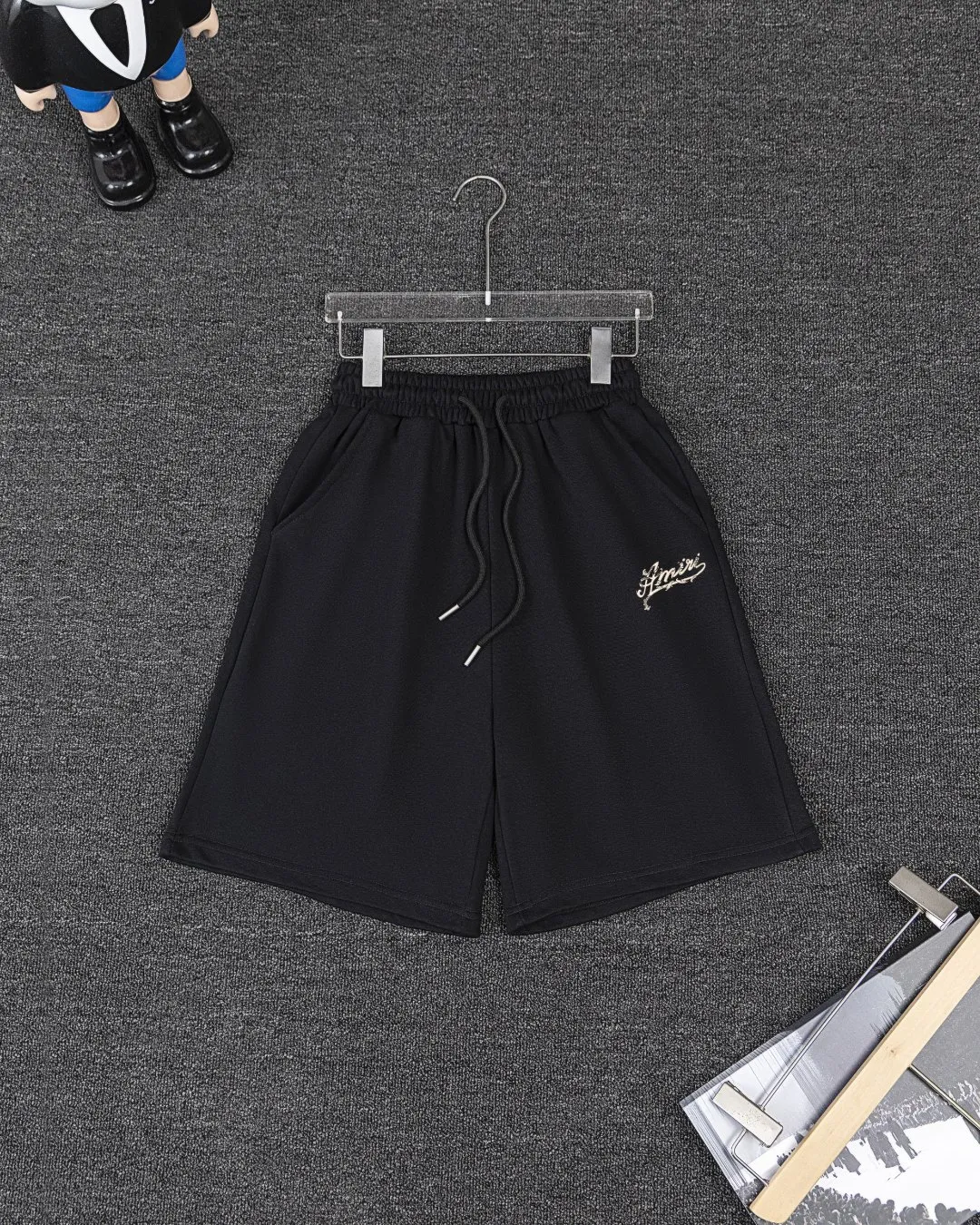 P280 AMIRI spring and summer short-sleeved suit, Xinjiang long-staple cotton short-sleeved + pure cotton terry shorts, a fusion of top elements, trendy men's fashion, unparalleled in terms of upper body comfort, it can be said to be a must-have set for summer. Size: S M L