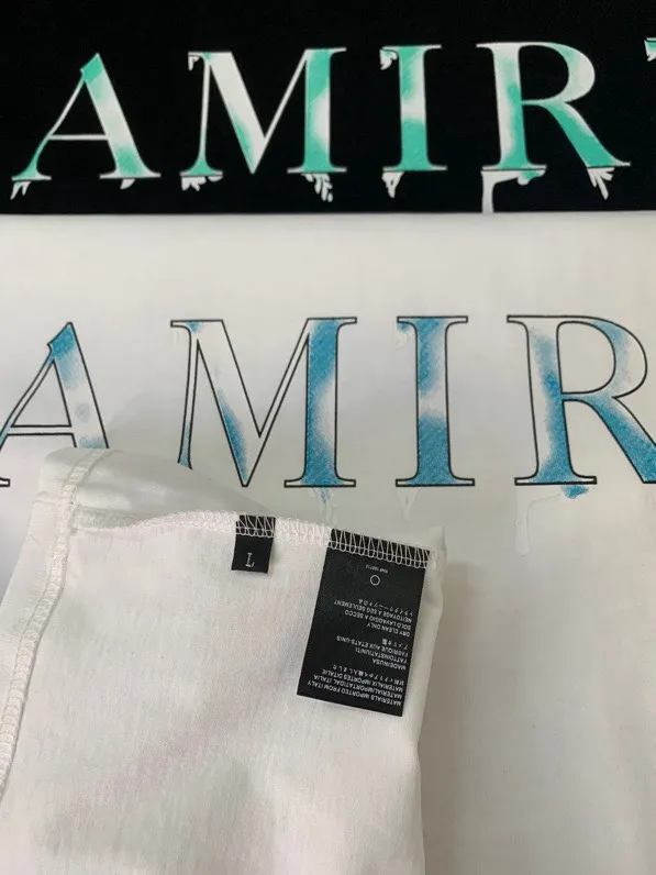 683 model P120 AMIRI real shot black white hanging shot S. M. L. XL