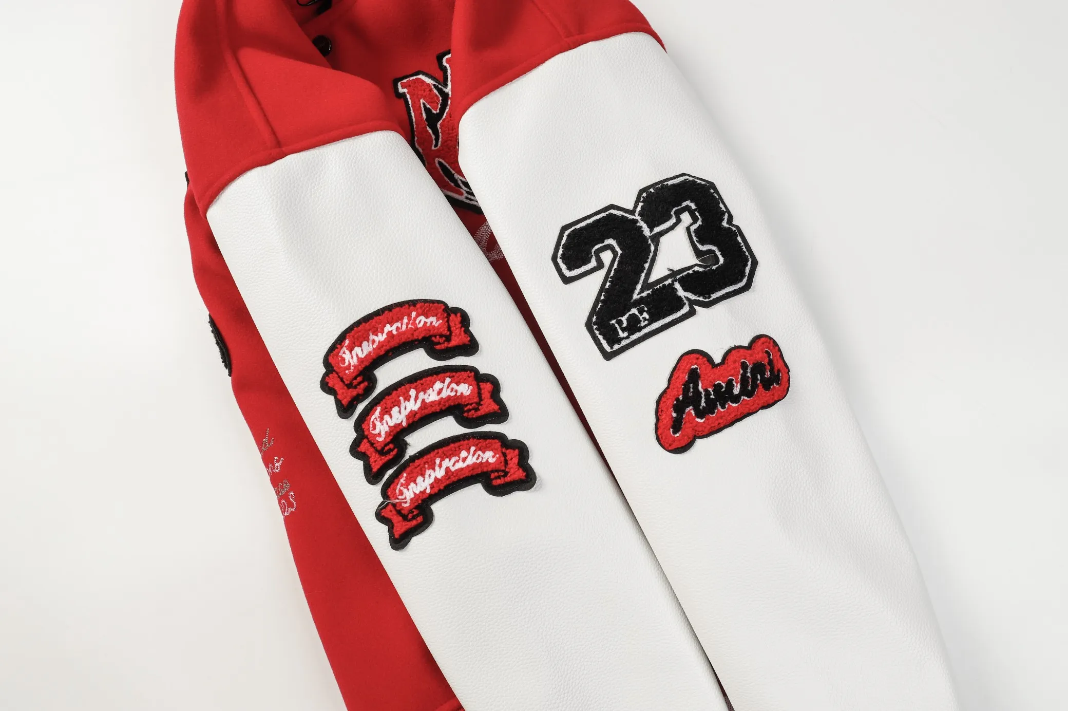 P370 AMIRI's new tiger towel embroidered baseball jacket with thousands of needles, high weight dragon and phoenix nylon fabric with pebbled leather sleeves, heavy industry hardware restored one to one M L XL XXL