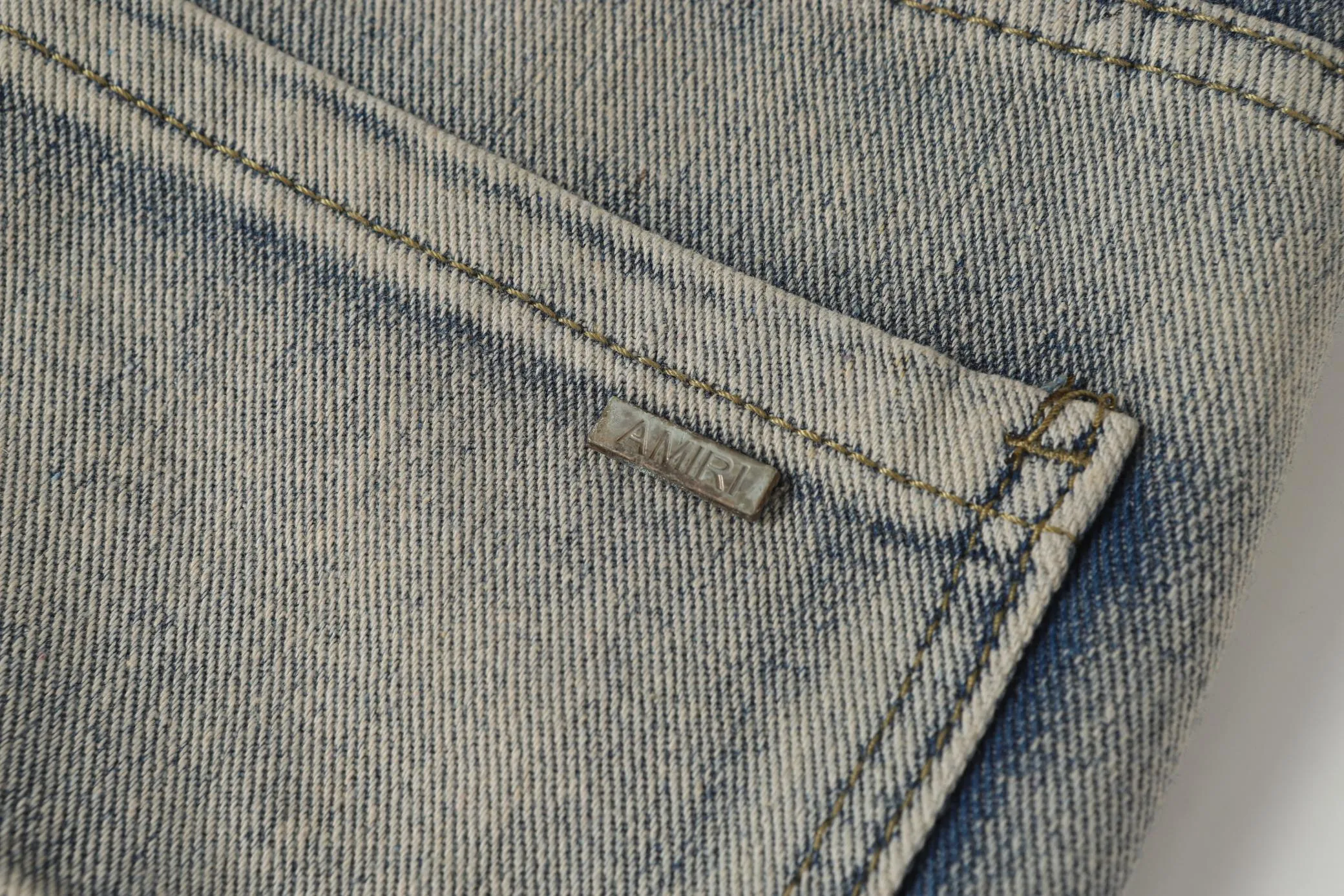 P270 Amiri blood and tears high street ripped embroidered washed jeans Color: Picture color Code number: 28-36