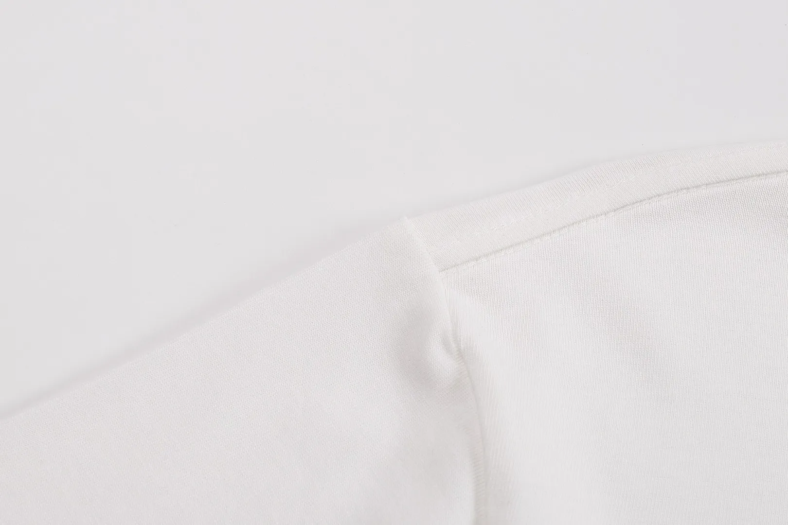 P114 Style No. 125 AMI&WDC [Cui Woo-sik co-branded model] AMI2025 spring and summer new short-sleeved genuine original 1;1 mold color: white Size: S-XL