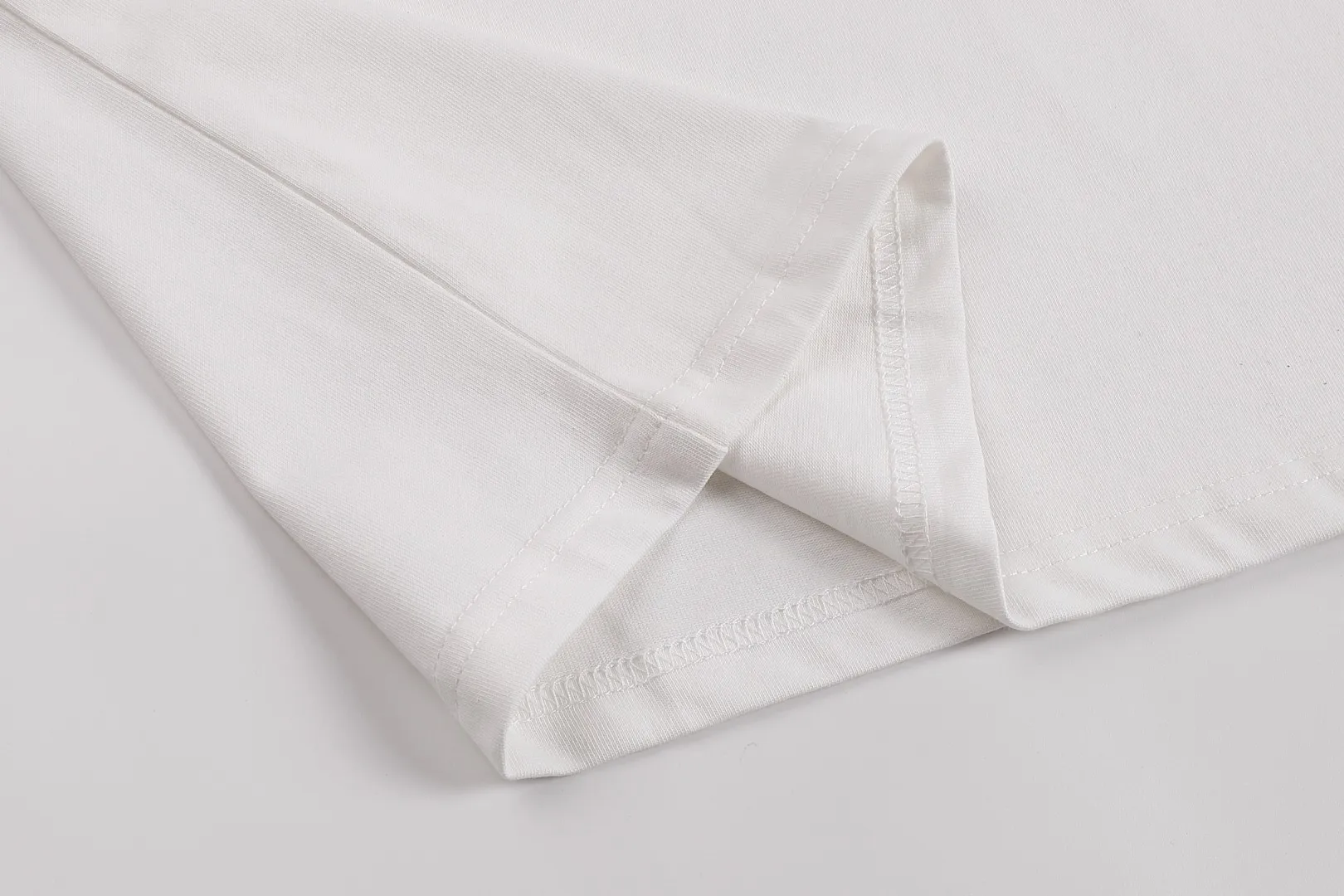 P114 Style No. 125 AMI&WDC [Cui Woo-sik co-branded model] AMI2025 spring and summer new short-sleeved genuine original 1;1 mold color: white Size: S-XL