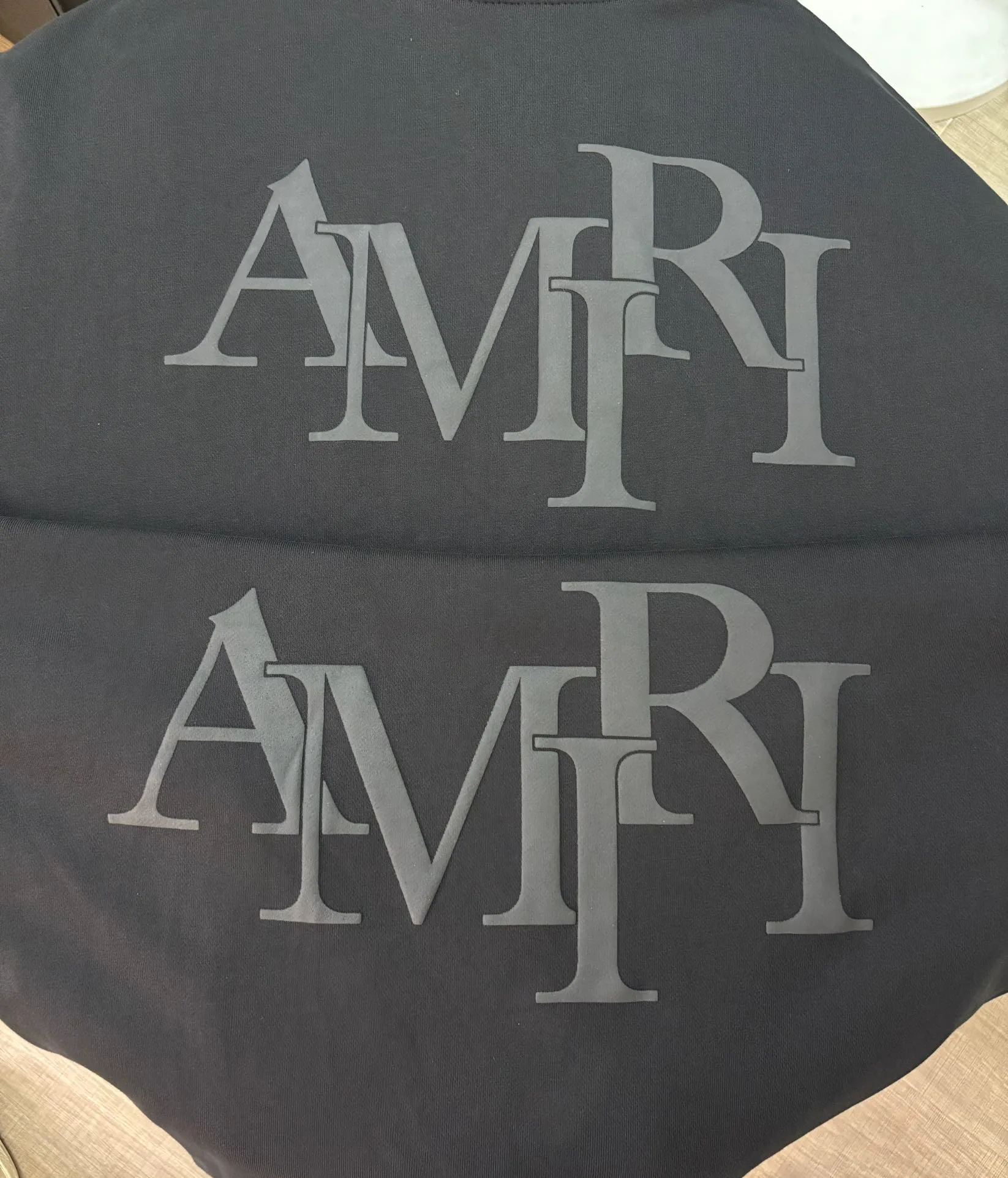 899 P220 autumn and winter new foam AMIRI real shot sweatshirt black hanging shot S. M. L. XL