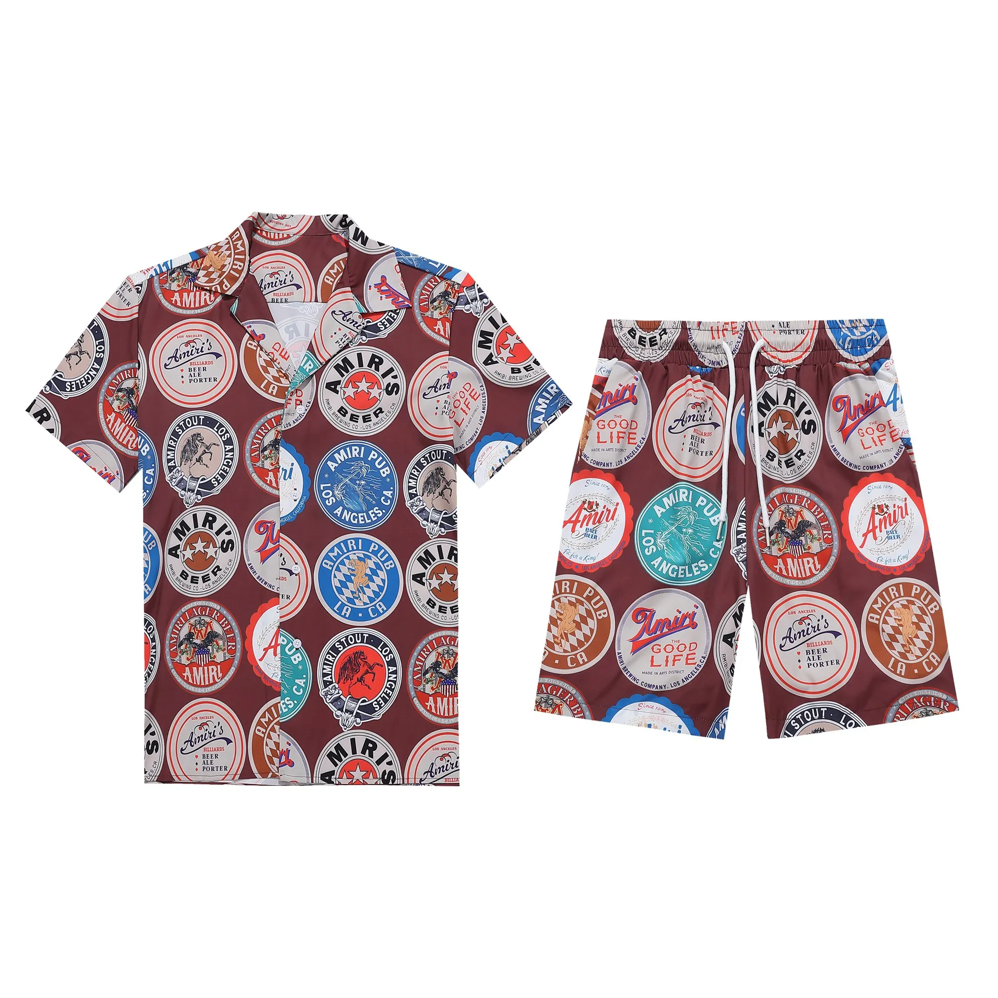 P240 new shirt set, high-quality satin fabric, soft, comfortable, breathable and shiny, with top-notch feel. High-definition digital printing, fine workmanship, detachable top and pants, mesh pants, refreshing and not close to the body, M~XXXL