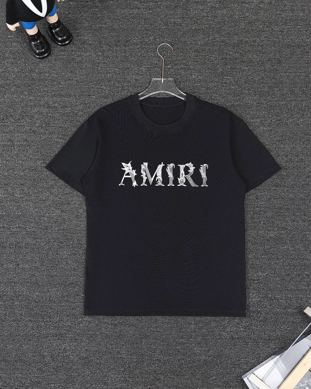 P280 AMIRI spring and summer short-sleeved suit, Xinjiang long-staple cotton short-sleeved + pure cotton terry shorts, a fusion of top elements, trendy men's fashion, unparalleled in terms of upper body comfort, it can be said to be a must-have set for summer. Size: S M L