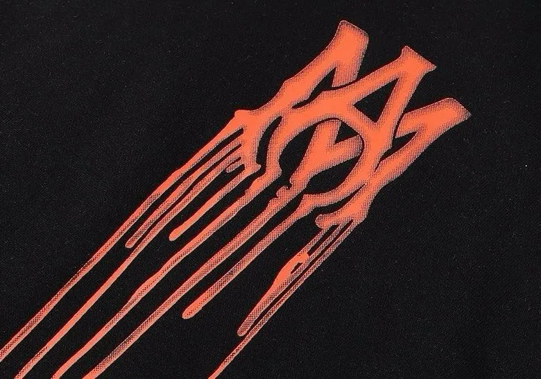 Style number: 859 P220 Fabric: 360g pure cotton terry sweatshirt AMIRI 2025 autumn and winter new logo hooded terry sweatshirt high street unisex loose classic letter jacket Color: Black White Size: S M L XL