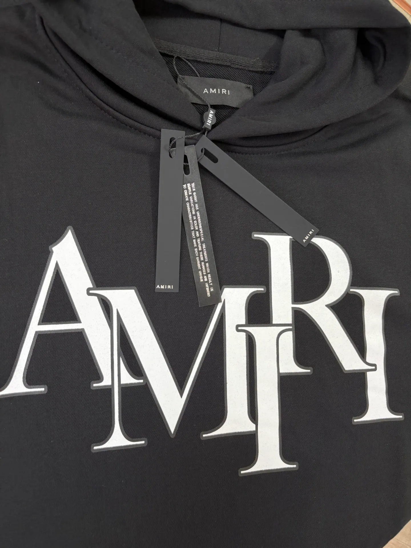 900 P220 autumn and winter new product AMIRI real shot sweatshirt black hanging shot S. M. L. XL
