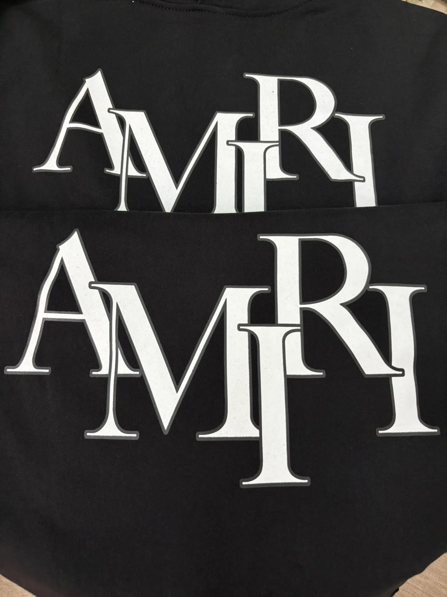 900 P220 autumn and winter new product AMIRI real shot sweatshirt black hanging shot S. M. L. XL