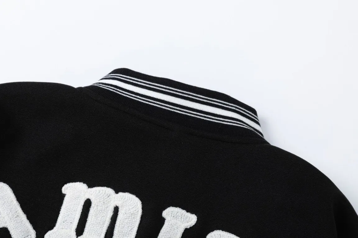 P476 7187#AMIRI classic embroidery LOGO, color: black, size: S M L XL