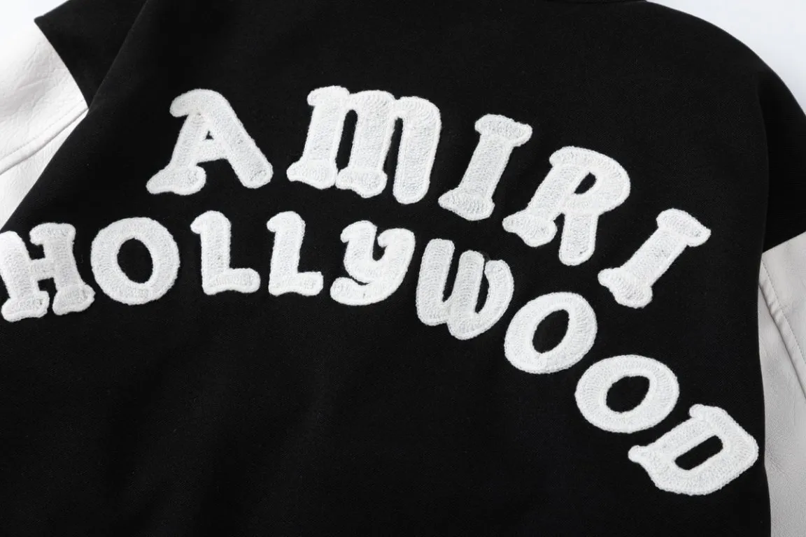 P476 7187#AMIRI classic embroidery LOGO, color: black, size: S M L XL