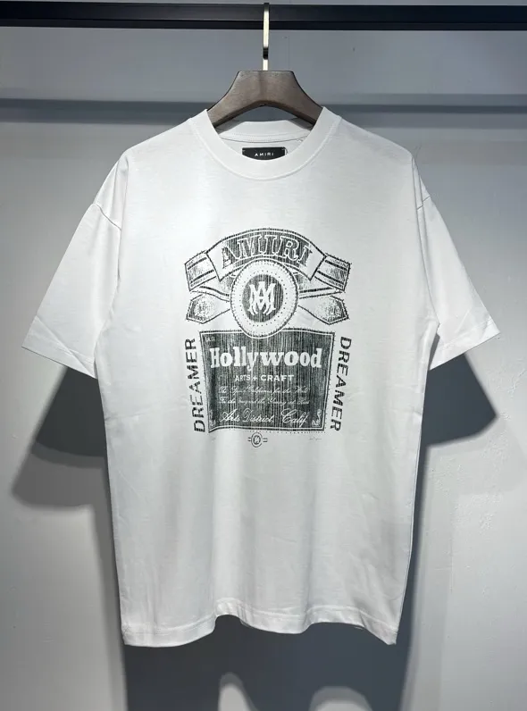 726 model P126 AMIRI real shot black white hanging shot S. M. L. XL