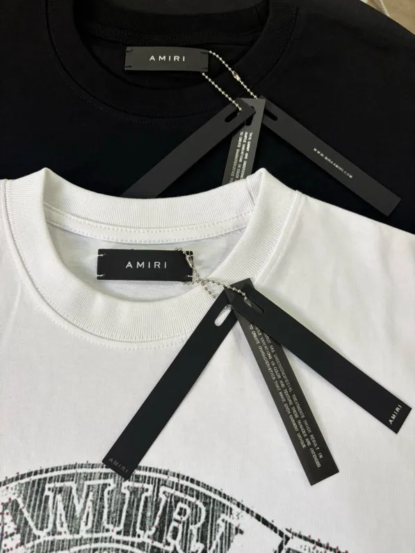 726 model P126 AMIRI real shot black white hanging shot S. M. L. XL