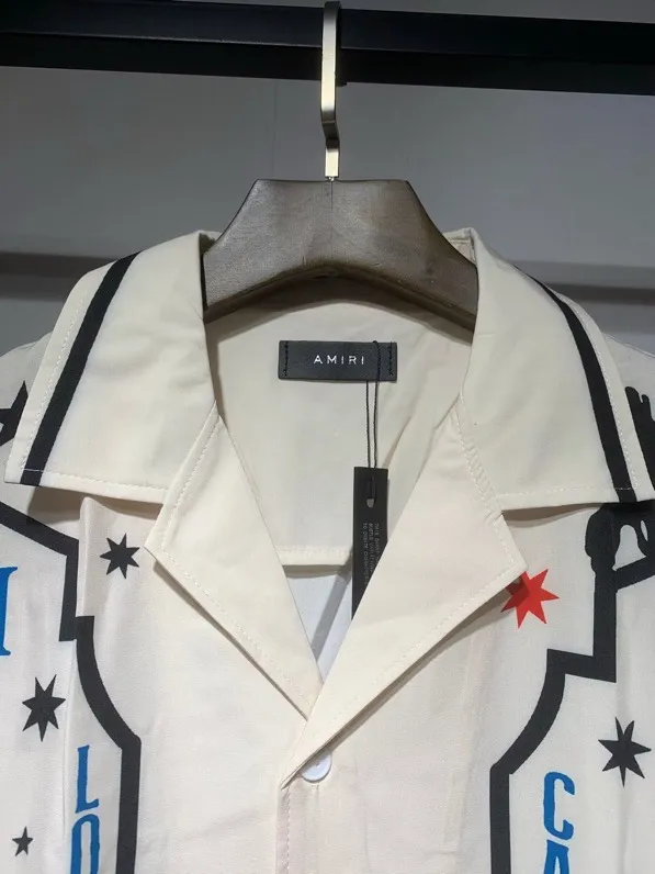 1014 new product P146 AMIRI nylon beach short-sleeved shirt S. M. L. XL