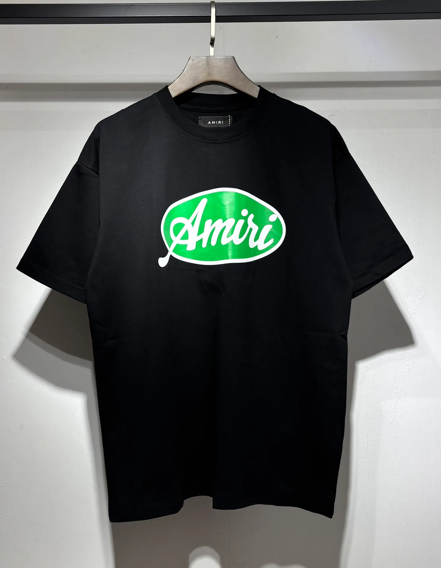 729 model P114 AMIRI real shot black white hanging shot S. M. L. XL