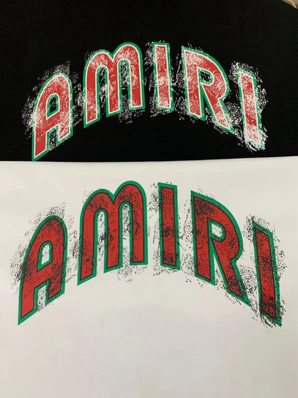 685 model P120 AMIRI real shot black white hanging shot S. M. L. XL