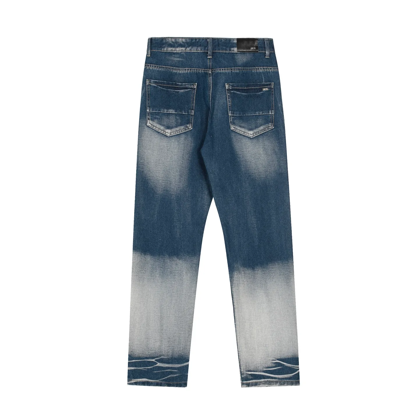 #M52 P168💰 Independent AMIRI coconut tree embroidery jeans trousers AMIRI high street basic ripped tight elastic jeans trousers amiri brand jeans break the production process and cutting of the original jeans, the fabrics are softer and more comfortable Hand-sewn collar label Customized logo buttons Genuine leather tag Color: light blue Size: 30-32-34-36